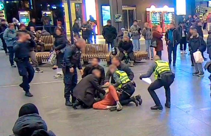 Mysterious “men in black” in Bern train station