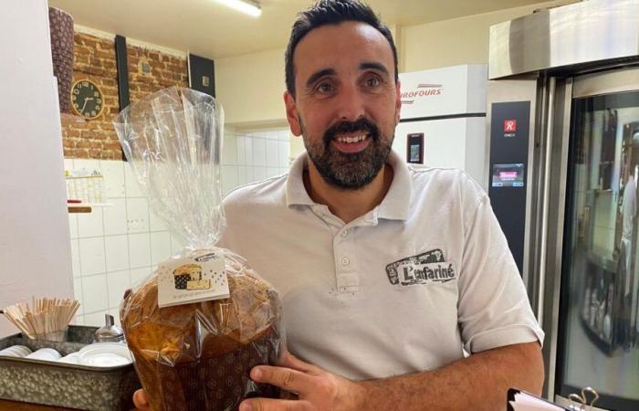 Alsatian baker Olivier Krieg defends the colors of France at the Panettone World Cup