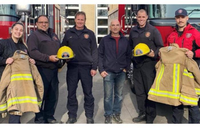 The Saint-Charles-Borromée Fire and Civil Safety Department helps firefighters from Honduras.