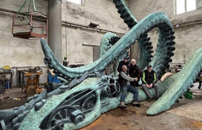 Amiens: this is what the Nauti-octopus looks like once finished