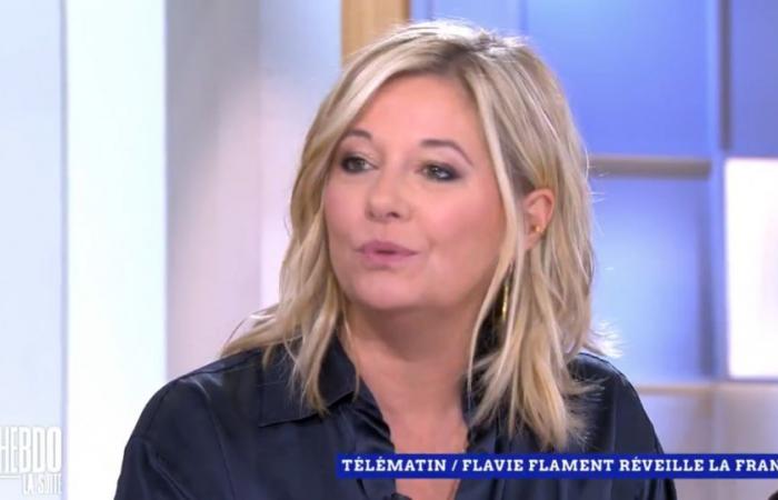 Flavie Flament shares her new daily life on “Télématin”