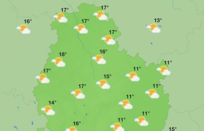 Weather in Côte-d’Or – A long weekend with fog and sunny spells