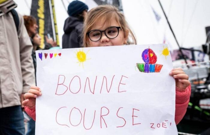 the Vendéens encourage the skippers before the start of the Vendée Globe 2024