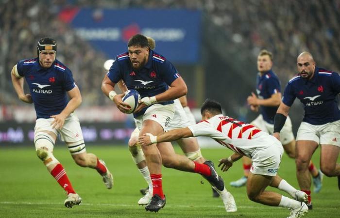 France – Japan. The Blues’ scores: Emmanuel Meafou crushed everything, Thomas Ramos and Louis Bielle-Biarrey shone