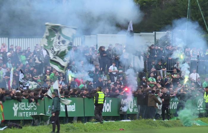 “We are going to give them strength for tomorrow evening”, last public training for the Greens before the match against Lyon