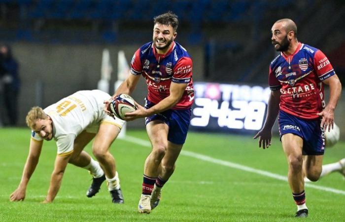 Gabin Lorre dazzles with a hat-trick for Béziers and leads the team to the top 6 of Pro D2