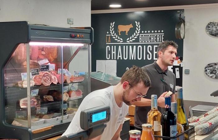 this butcher's shop on the quay remains open to the public all night