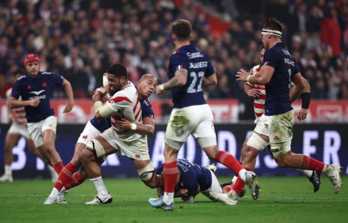 the summary of the big victory of the XV of France against the Brave Blossoms