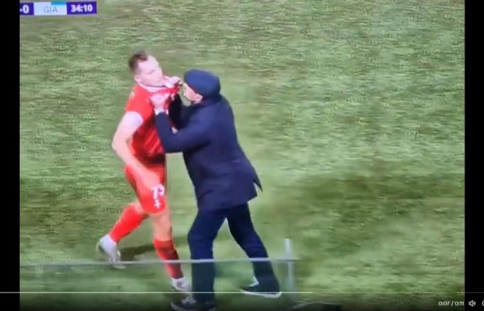 VIDEO. In Italy, a football coach attacks his own expelled player