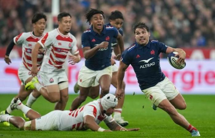 the XV of France celebrates its reunion with Antoine Dupont and the Stade de France by dominating Japan