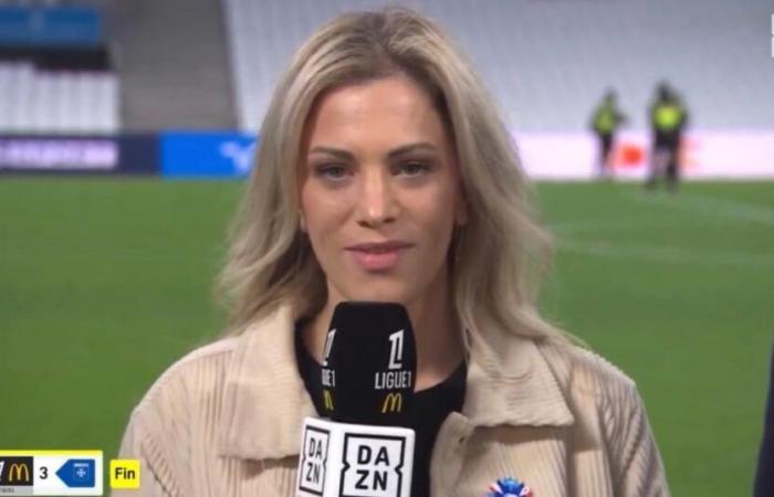 a DAZN journalist victim of a projectile during the OM/Auxerre match