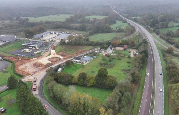 We know more about the imposing roundabout currently being built along the RN13, in Cotentin