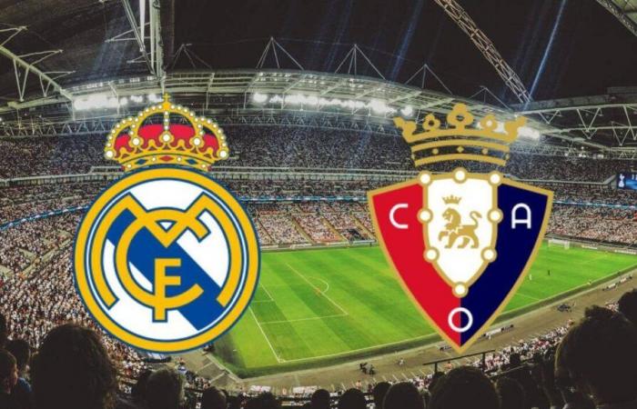 Real Madrid – Osasuna: on which channel and at what time to watch the match live?