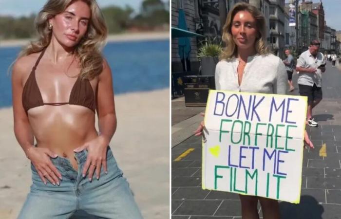 Notorious Brit pornstar Bonnie Blue is BANNED from Australia where she planned to romp with teen school leavers