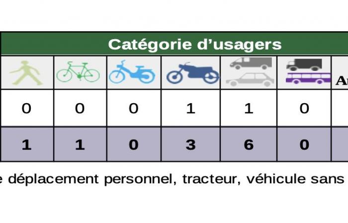 Road safety: 12 people dead, 113 injury accidents, 148 injured since the start of the year