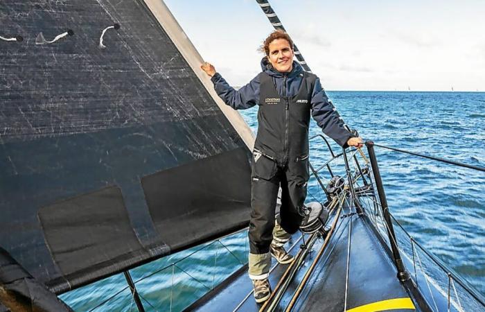 Clarisse Crémer at the start of the Vendée Globe against all odds