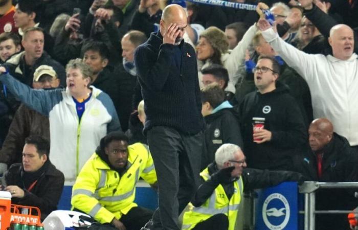 Manchester City loses, Guardiola becomes disillusioned