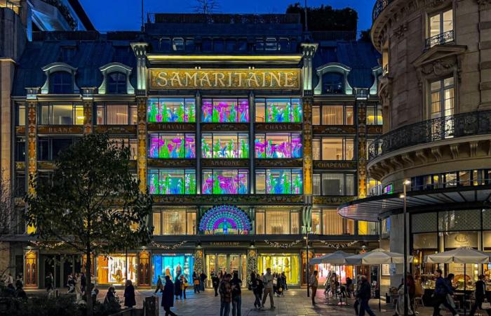 The 2024 Christmas windows of La Samaritaine: Thoiry Lumières Sauvages invades the store – photos