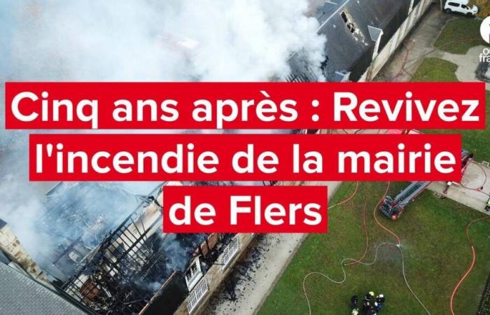 relive the fire at Flers town hall