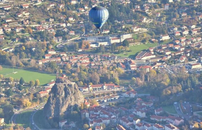 Hot air balloons took off over Haute-Loire