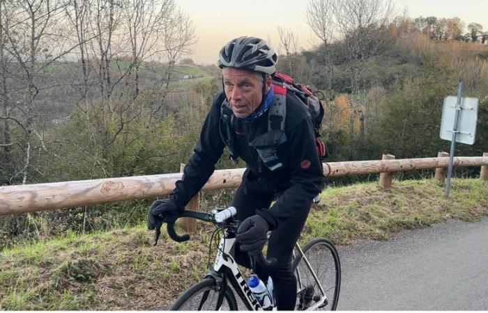 330 km covered on foot and by bike in 33 hours: the incredible sporting challenge of Bernard Pucheu-Planté to reach the spa resorts of the Hautes-Pyrénées