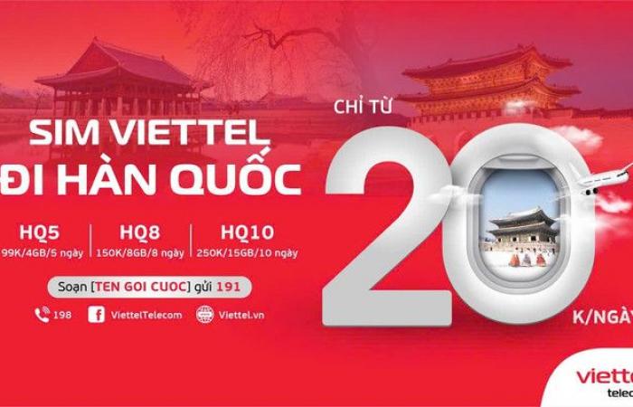 Viettel increased traffic by up to 50%, prices remained unchanged for roaming in Korea and China