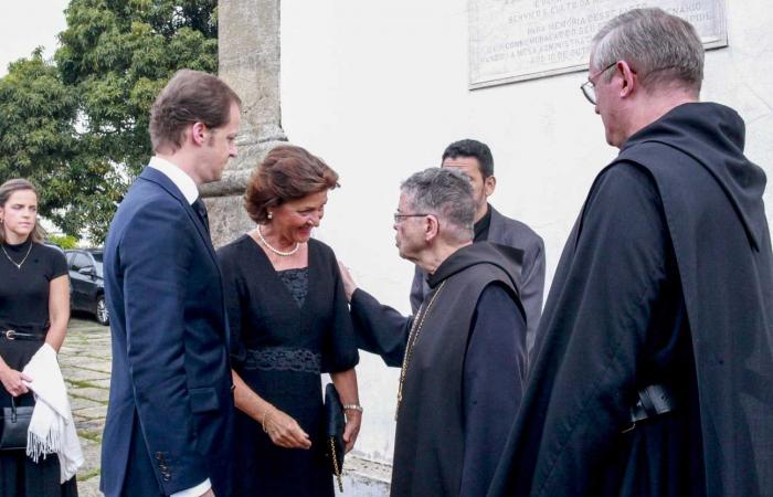 The Imperial Family of Brazil at the funeral of Prince Antônio of Orléans-Braganza