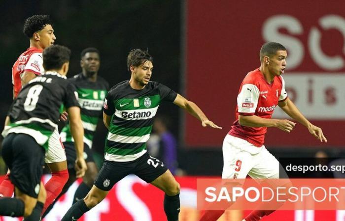 Goals from Ricardo Horta leave Sporting trailing at half-time, for the first time in the I Liga 2024/25 – I Liga