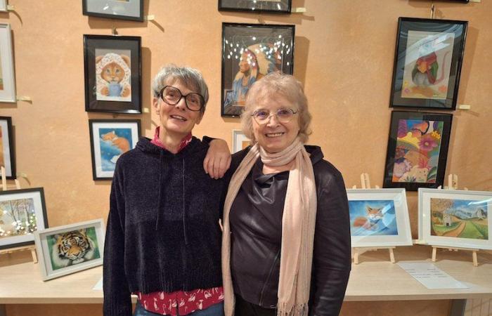 SAINT-SERNIN-DU-BOIS: Anne-Marie Minois and Cathy Michot exhibit at the Prieuré