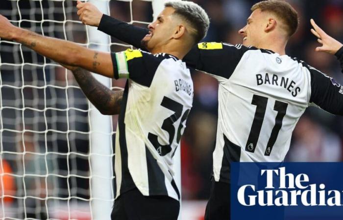 Harvey Barnes wraps up Newcastle’s comeback win at Nottingham Forest | Premier League