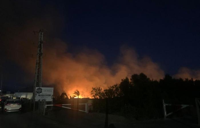 A major fire in Ducos this Sunday evening, in Nouméa