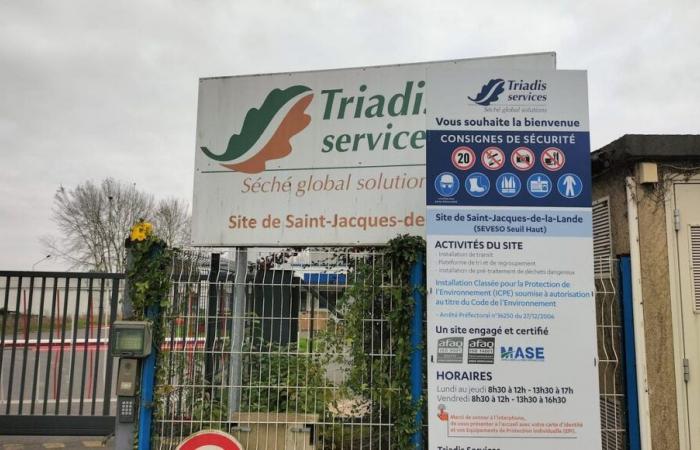 A fire in a Seveso classified waste management center, near Rennes