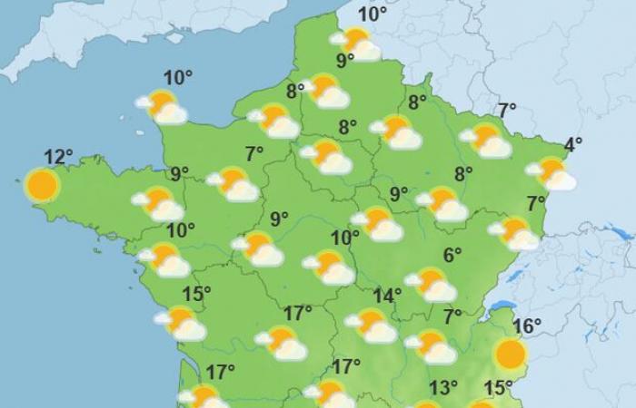 Temperatures falling at the start of the week, but clearings expected: the weather of the week in France