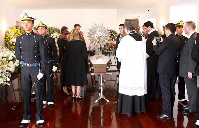 The Imperial Family of Brazil at the funeral of Prince Antônio of Orléans-Braganza