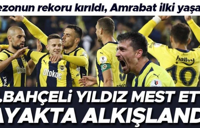 The Fenerbahçe star was enchanted, the fans applauded! Season record was broken, Amrabat experienced a first