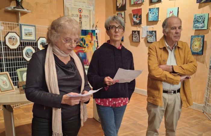 SAINT-SERNIN-DU-BOIS: Anne-Marie Minois and Cathy Michot exhibit at the Prieuré