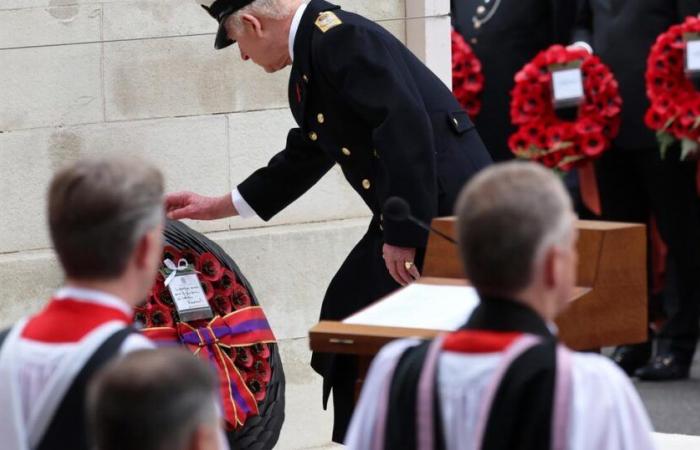 The serious face of Kate Middleton, Charles III and his close guard… The first striking images from Remembrance Sunday