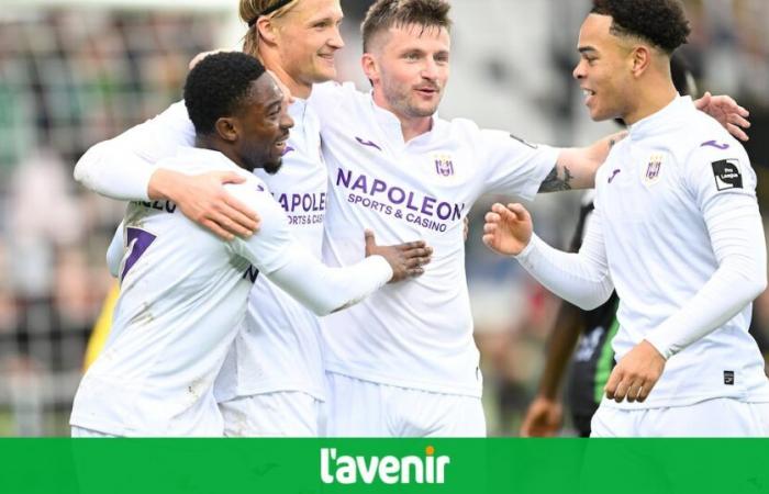 Carried by a hat-trick from Kasper Dolberg, Anderlecht rolls over Cercle Bruges