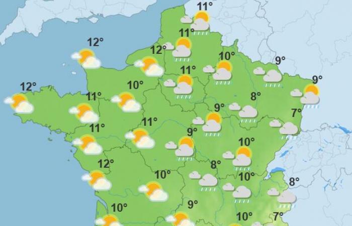 Temperatures falling at the start of the week, but clearings expected: the weather of the week in France