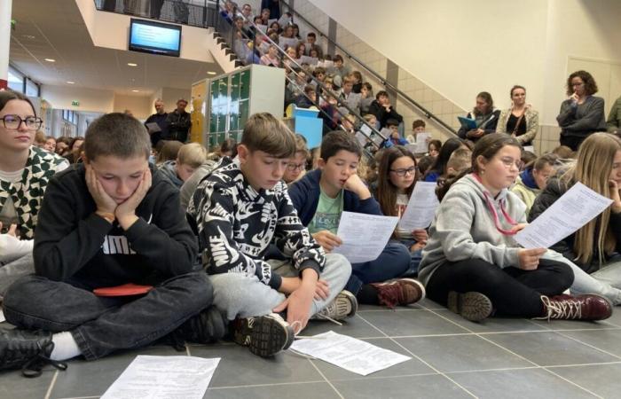 In La Manche, college students slammers to fight against school bullying