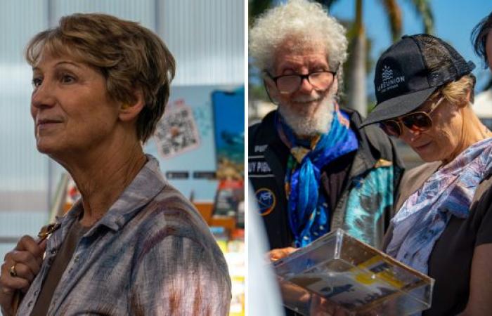 Eileen Collins, first woman to command a space shuttle, is in Reunion