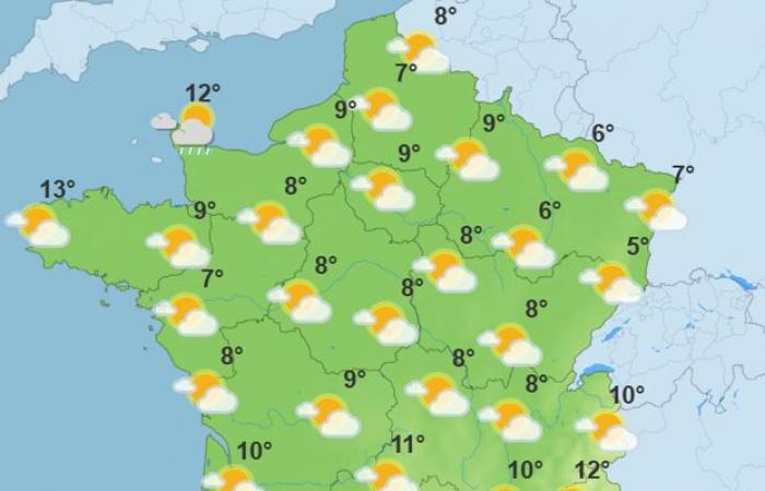 Temperatures falling at the start of the week, but clearings expected: the weather of the week in France