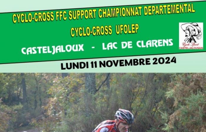 South Gironde – CYCLING — — Participants in the cyclo-cross from Casteljaloux to Lake Clarens