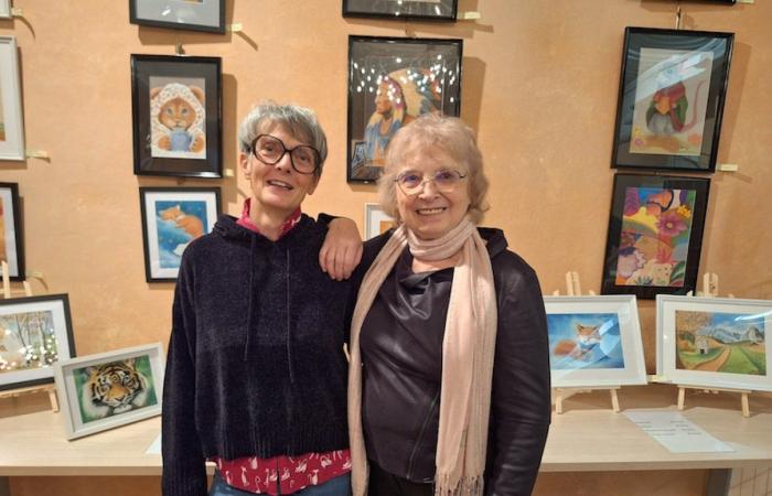 SAINT-SERNIN-DU-BOIS: Anne-Marie Minois and Cathy Michot exhibit at the Prieuré