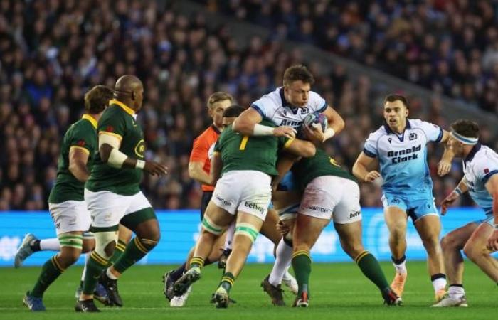 South Africa wins at Murrayfield against Scotland