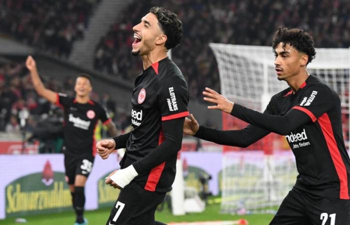 three free kicks in three matches… the exceptional series of Omar Marmoush, who is hot on Harry Kane’s heels in the Bundesliga