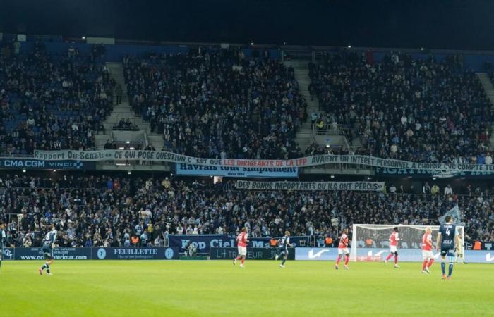 homophobic chants heard at the Océane stadium, the match briefly interrupted