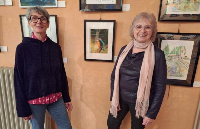 SAINT-SERNIN-DU-BOIS: Anne-Marie Minois and Cathy Michot exhibit at the Prieuré