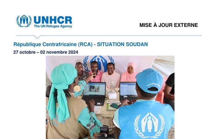 Central African Republic (CAR) – Sudan situation, external update, October 27 – November 2, 2024 – Central African Republic