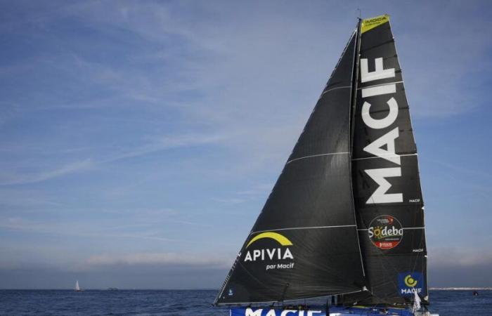 Cape Finisterre in sight for leader Charlie Dalin and the rest of the fleet